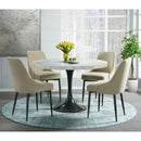 Elements International Celeste Dining Side Chair w/Cream Fabric IMAGE 9