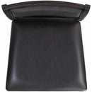 Elements International Amherst Counter Side Chair W/PU Cushion Grey Finish IMAGE 5