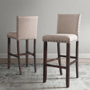 Elements International Jax 30" Bar Fabric Back Stool w/Fabric Seat IMAGE 11