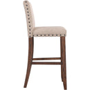 Elements International Jax 30" Bar Fabric Back Stool w/Fabric Seat IMAGE 3