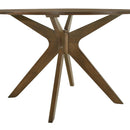 Elements International Weston Round Dining Table Walnut IMAGE 3