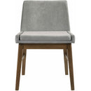 Elements International Weston Upholstery Side Chair Walnut W/Smoke fabric IMAGE 2