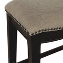 Elements International Parkside 30'' Barstool - Linen / Dark Wash IMAGE 5
