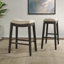 Elements International Parkside 30'' Barstool - Linen / Dark Wash IMAGE 8