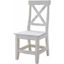 Elements International Britton Wooden Side Chair Set in White IMAGE 1