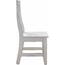 Elements International Britton Wooden Side Chair Set in White IMAGE 2