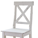 Elements International Britton Wooden Side Chair Set in White IMAGE 5