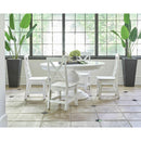 Elements International Britton Wooden Side Chair Set in White IMAGE 7