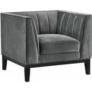 Elements International Calais Chair In Marine Light Grey IMAGE 1