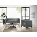 Elements International Calais Chair In Marine Light Grey IMAGE 8