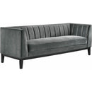 Elements International Calais Sofa In Marine Light Grey IMAGE 1