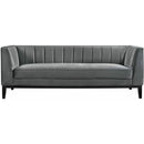 Elements International Calais Sofa In Marine Light Grey IMAGE 2