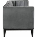 Elements International Calais Sofa In Marine Light Grey IMAGE 3