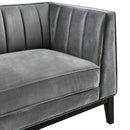 Elements International Calais Sofa In Marine Light Grey IMAGE 6