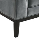Elements International Calais Sofa In Marine Light Grey IMAGE 7