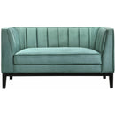 Elements International Calais Loveseat in Marine Green IMAGE 2