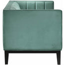 Elements International Calais Loveseat in Marine Green IMAGE 3