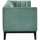 Elements International Calais Sofa In Marine Green IMAGE 3