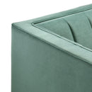 Elements International Calais Sofa In Marine Green IMAGE 7