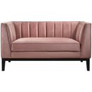 Elements International Calais Loveseat In Marine Rose IMAGE 2
