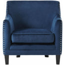 Elements International Dinah 1539B Chair In Broadway Navy IMAGE 2