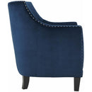 Elements International Dinah 1539B Chair In Broadway Navy IMAGE 3