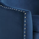 Elements International Dinah 1539B Chair In Broadway Navy IMAGE 5
