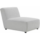 Elements International Exeter Lounger Sheep Skin White IMAGE 1