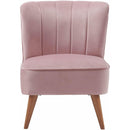 Elements International Joss Chair 1 w/Walnut Wood Legs Broadway Blush IMAGE 2