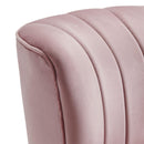 Elements International Joss Chair 1 w/Walnut Wood Legs Broadway Blush IMAGE 4