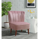 Elements International Joss Chair 1 w/Walnut Wood Legs Broadway Blush IMAGE 8