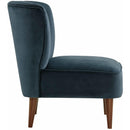 Elements International Joss Chair 1 w/Walnut Wood Legs Broadway Navy IMAGE 3