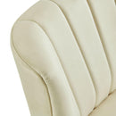 Elements International Joss Chair 1 w/Walnut Wood Legs Broadway Cream IMAGE 4