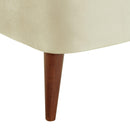 Elements International Joss Chair 1 w/Walnut Wood Legs Broadway Cream IMAGE 5