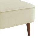 Elements International Joss Chair 1 w/Walnut Wood Legs Broadway Cream IMAGE 6