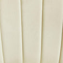 Elements International Joss Chair 1 w/Walnut Wood Legs Broadway Cream IMAGE 7
