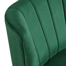 Elements International Joss Chair 1 w/Walnut Wood Legs Broadway Emerald IMAGE 4