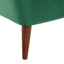 Elements International Joss Chair 1 w/Walnut Wood Legs Broadway Emerald IMAGE 5