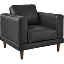 Elements International Hampton Chair in Fiero Charcoal IMAGE 1