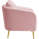 Elements International Joss 2 Accent Chair with Gold Legs in Blush IMAGE 3