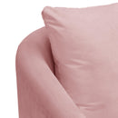 Elements International Joss 2 Accent Chair with Gold Legs in Blush IMAGE 5