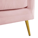 Elements International Joss 2 Accent Chair with Gold Legs in Blush IMAGE 7