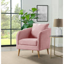 Elements International Joss Chair 2 w/Natural Wood Legs Broadway Blush IMAGE 2
