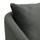 Elements International Joss Chair 2 w/Metal Gold Legs Broadway Gun Metal IMAGE 5