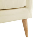 Elements International Joss Chair 2 w/Natural Wood Legs Broadway Cream IMAGE 7