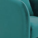 Elements International Joss Chair 2 w/Metal Gold Legs Broadway Marine Blue IMAGE 6