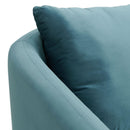 Elements International Joss Chair 2 w/Natural Wood Legs Broadway Marine Blue IMAGE 5