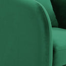 Elements International Joss Chair 2 w/Metal Gold Legs Broadway Emerald IMAGE 6