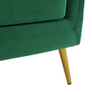 Elements International Joss Chair 2 w/Metal Gold Legs Broadway Emerald IMAGE 7