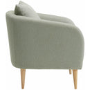 Elements International Joss Chair 2 w/Natural Wood Legs Aria Gray IMAGE 3